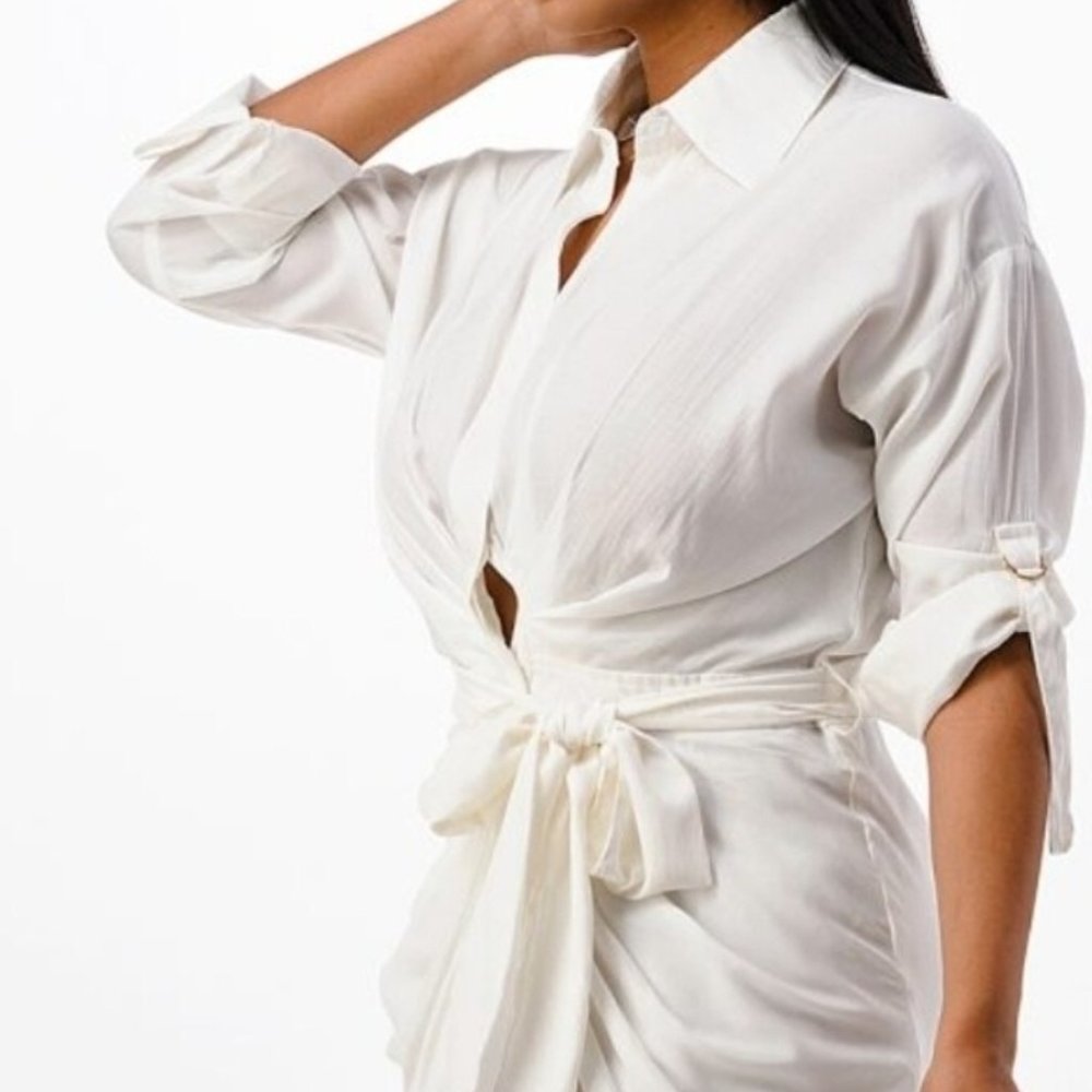 White dress soft fabric